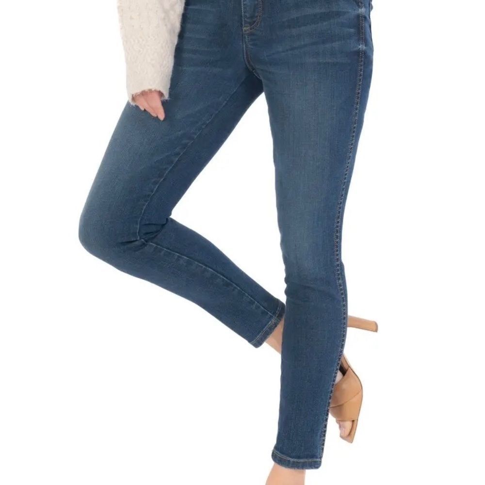 Kut From The Kloth Donna High Rise Ankle Skinny Jeans Sz 2